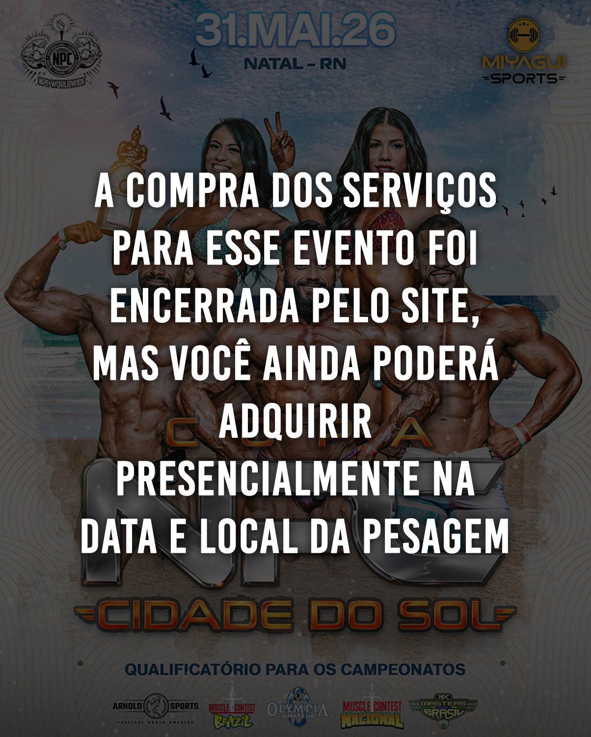BRONZEAMENTO - COPA CIDADE DO SOL 2026